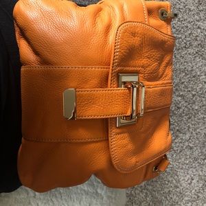 Liz Claiborne Orange Leather Bag